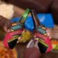Mozambique 4 in 1 Can Cooler Tumbler Red Black Geometric Design and Tribal Pattern - African Pride