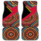 Mozambique Car Mats Red Black Geometric Design and Tribal Pattern - African Pride