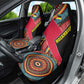 Mozambique Car Seat Cover Red Black Geometric Design and Tribal Pattern - African Pride
