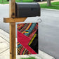 Mozambique Garden Flag Red Black Geometric Design and Tribal Pattern - African Pride