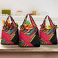 Mozambique Grocery Bag Red Black Geometric Design and Tribal Pattern - African Pride