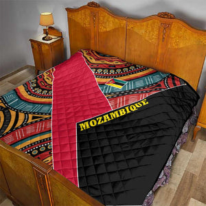 Mozambique Quilt Red Black Geometric Design and Tribal Pattern - African Pride