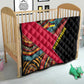 Mozambique Quilt Red Black Geometric Design and Tribal Pattern - African Pride