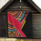 Mozambique Quilt Red Black Geometric Design and Tribal Pattern - African Pride