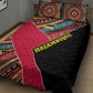 Mozambique Quilt Bed Set Red Black Geometric Design and Tribal Pattern - African Pride