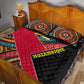 Mozambique Quilt Bed Set Red Black Geometric Design and Tribal Pattern - African Pride