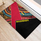 Mozambique Rubber Doormat Red Black Geometric Design and Tribal Pattern - African Pride