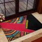 Mozambique Rubber Doormat Red Black Geometric Design and Tribal Pattern - African Pride