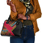 Mozambique Shoulder Handbag Red Black Geometric Design and Tribal Pattern - African Pride