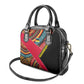 Mozambique Shoulder Handbag Red Black Geometric Design and Tribal Pattern - African Pride