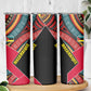 Mozambique Skinny Tumbler Red Black Geometric Design and Tribal Pattern - African Pride