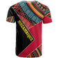 Mozambique T shirt Red Black Geometric Design and Tribal Pattern - African Pride