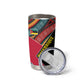 Mozambique Tumbler Cup Red Black Geometric Design and Tribal Pattern - African Pride