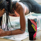 Mozambique Tumbler With Handle Red Black Geometric Design and Tribal Pattern - African Pride