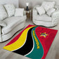 Mozambique Area Rug Red Yellow Green Wave Design - African Pride