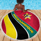 Mozambique Beach Blanket Red Yellow Green Wave Design - African Pride