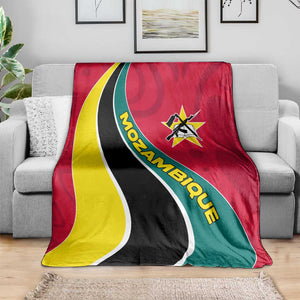 Mozambique Blanket Red Yellow Green Wave Design - African Pride