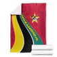 Mozambique Blanket Red Yellow Green Wave Design - African Pride