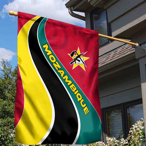 Mozambique Garden Flag Red Yellow Green Wave Design - African Pride