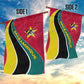Mozambique Garden Flag Red Yellow Green Wave Design - African Pride