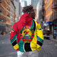 Mozambique Hoodie Red Yellow Green Wave Design - African Pride