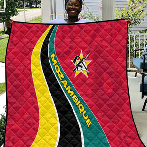 Mozambique Quilt Red Yellow Green Wave Design - African Pride