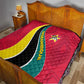 Mozambique Quilt Red Yellow Green Wave Design - African Pride