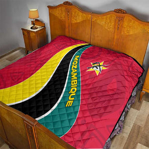 Mozambique Quilt Red Yellow Green Wave Design - African Pride