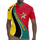 Mozambique Rugby Jersey Red Yellow Green Wave Design - African Pride