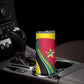 Mozambique Skinny Tumbler Red Yellow Green Wave Design - African Pride
