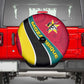 Mozambique Spare Tire Cover Red Yellow Green Wave Design - African Pride