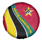 Mozambique Spare Tire Cover Red Yellow Green Wave Design - African Pride