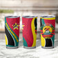 Mozambique Tumbler Cup Red Yellow Green Wave Design - African Pride