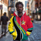 Mozambique Zip Hoodie Red Yellow Green Wave Design - African Pride