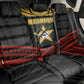 Mozambique Back Car Seat Cover Black Red Tribal Design Map - African Pride