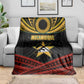 Mozambique Blanket Black Red Tribal Design Map - African Pride