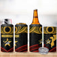 Mozambique 4 in 1 Can Cooler Tumbler Black Red Tribal Design Map - African Pride