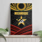 Mozambique Canvas Wall Art Black Red Tribal Design Map - African Pride