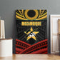 Mozambique Canvas Wall Art Black Red Tribal Design Map - African Pride