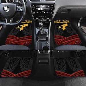 Mozambique Car Mats Black Red Tribal Design Map - African Pride