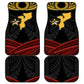 Mozambique Car Mats Black Red Tribal Design Map - African Pride