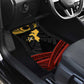 Mozambique Car Mats Black Red Tribal Design Map - African Pride