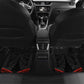 Mozambique Car Mats Black Red Tribal Design Map - African Pride