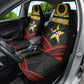 Mozambique Car Seat Cover Black Red Tribal Design Map - African Pride