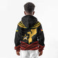 Mozambique Kid Hoodie Black Red Tribal Design Map - African Pride