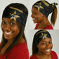 Mozambique Neck Gaiter Black Red Tribal Design Map - African Pride