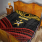 Mozambique Quilt Black Red Tribal Design Map - African Pride