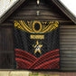 Mozambique Quilt Black Red Tribal Design Map - African Pride