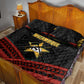 Mozambique Quilt Bed Set Black Red Tribal Design Map - African Pride