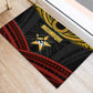 Mozambique Rubber Doormat Black Red Tribal Design Map - African Pride
